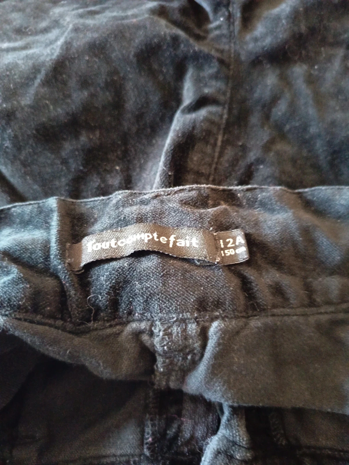 Black velvet shorts – photo 3